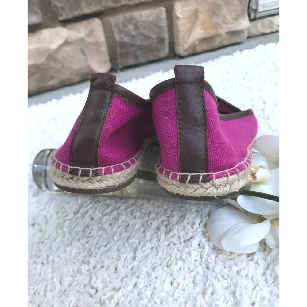 Michael Kors Fuschia leather trimmed espadrille 7 #33 - Picture 5 of 8
